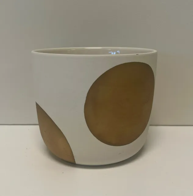 Vase Gold Large Dot