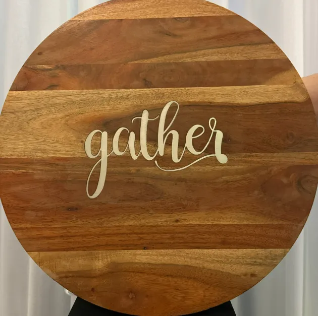 Food Display Gather Board & Knife