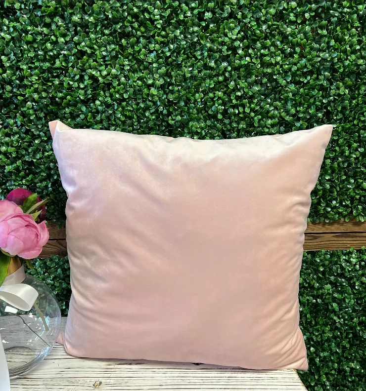 Accent Pillow Blush Velvet