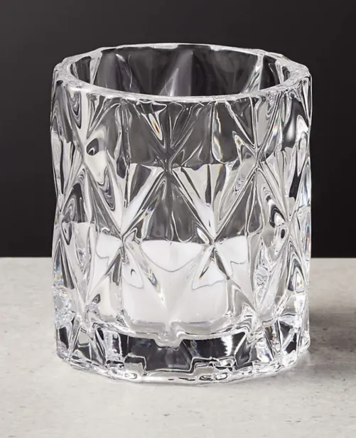 Candlestick Votive Crystal Cut