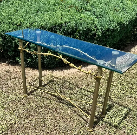 Table Gold Iron Console