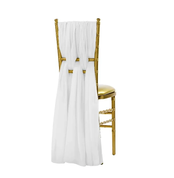 Sash Chiffon White