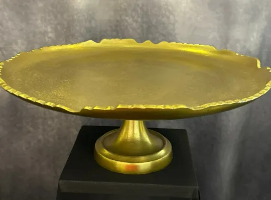 Cake Stand Brass 16”