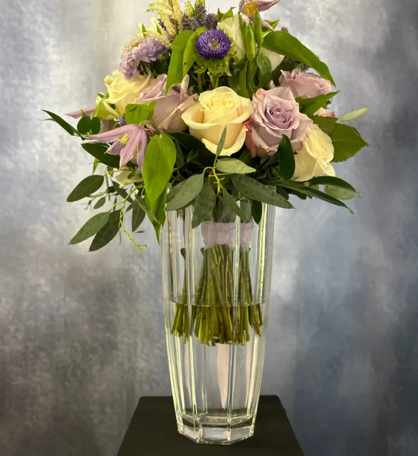 Vase Bridal Bouquet Crystal