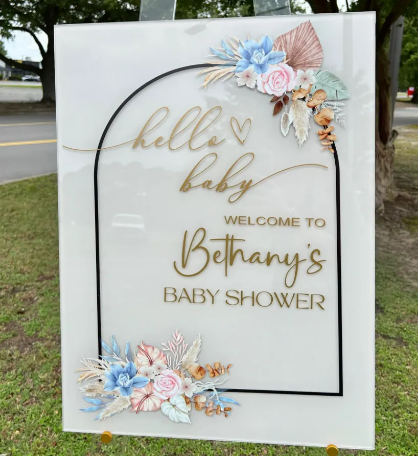 Baby Shower Sign Hello Baby