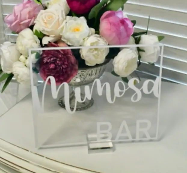 Beverage Sign Mimosa Sign + Stand