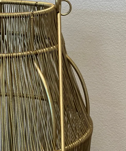 Lantern Gold Cage 20” H