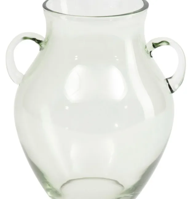 Vase Green 9”x15” Recylcled Glass