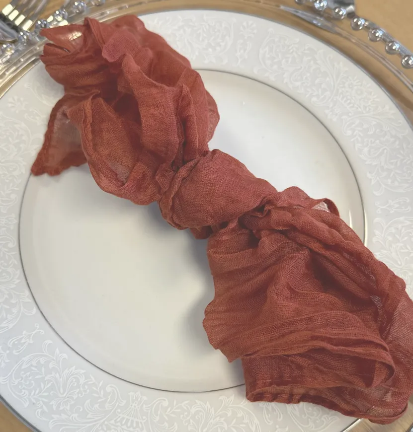Napkin Cheesecloth Terracotta