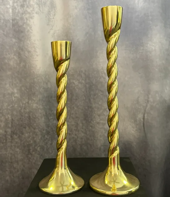 Candlestick Tapered Gold Twist
