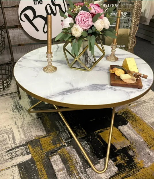 Coffee Table Marble/Gold