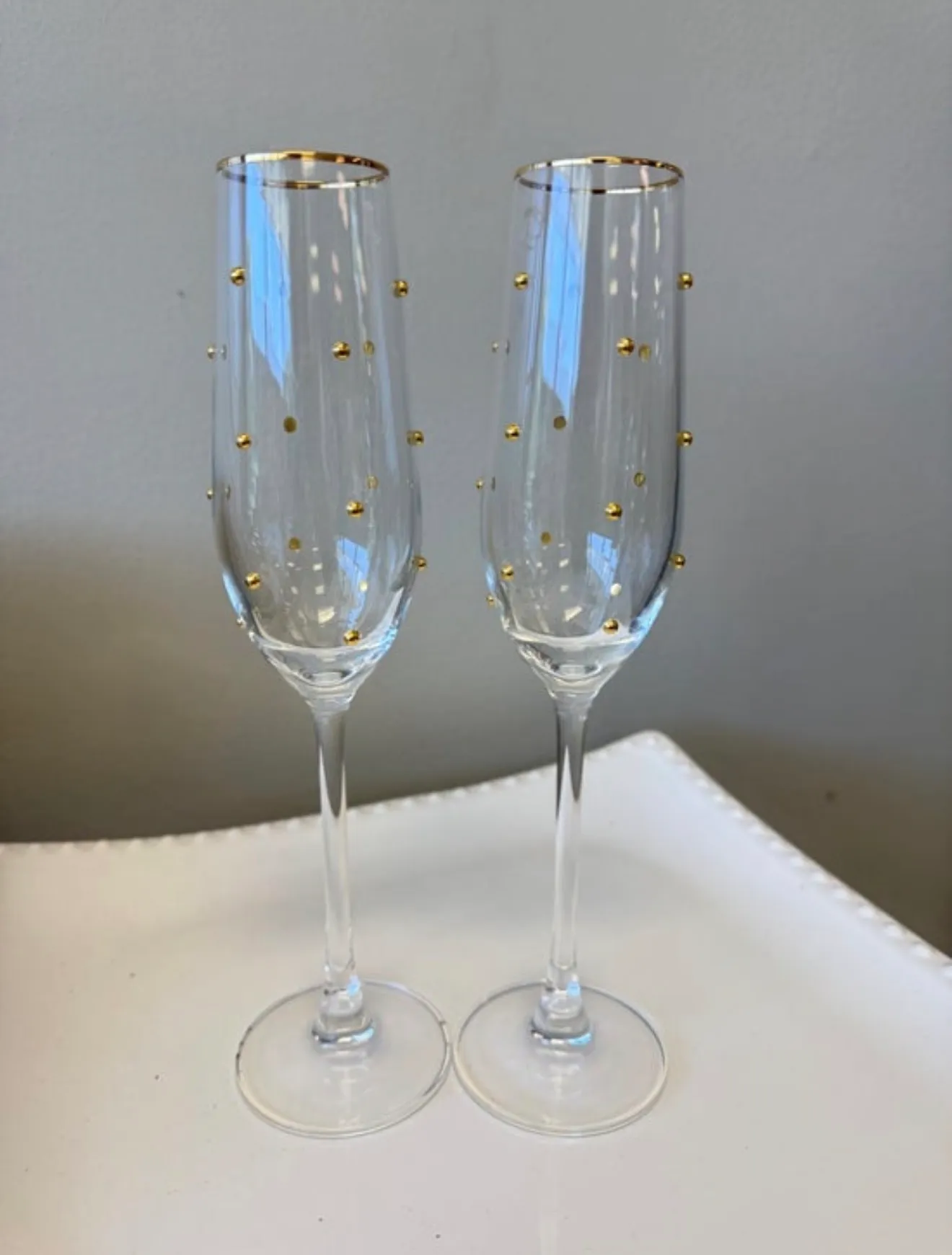 Champagne Gold Dot Set/2