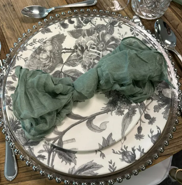 Napkin Cheesecloth Olive-Sage Green