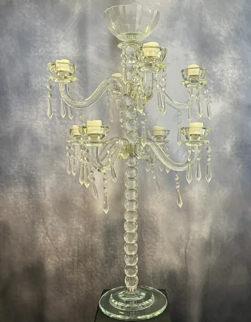 Candlestick Centerpiece Crystal Candelabra
