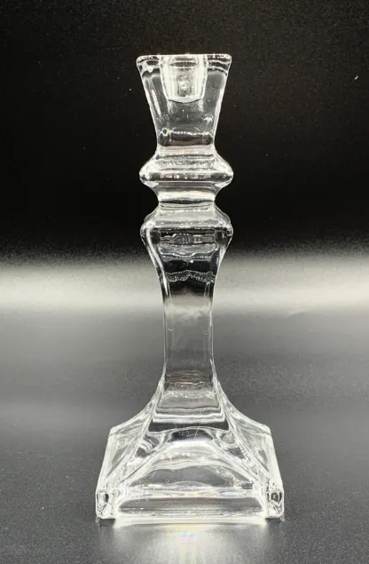 Candlestick Tapered Clear Simple 8”