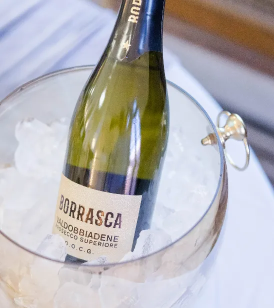 Bar Ice Bucket Gold Glass