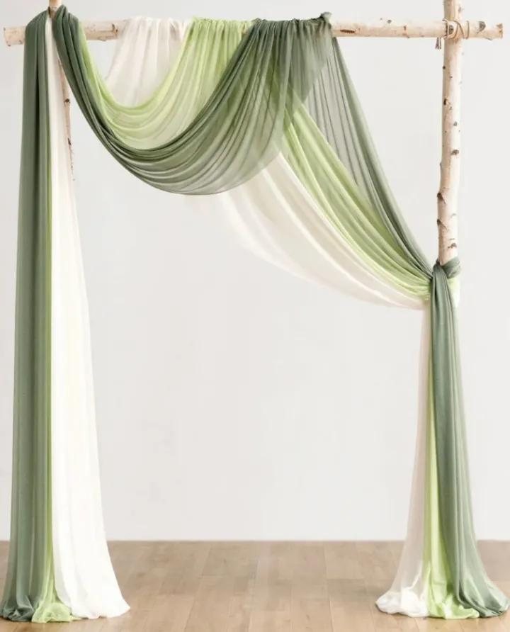 Arbor Drape Chiffon Celedron/Lime 20’