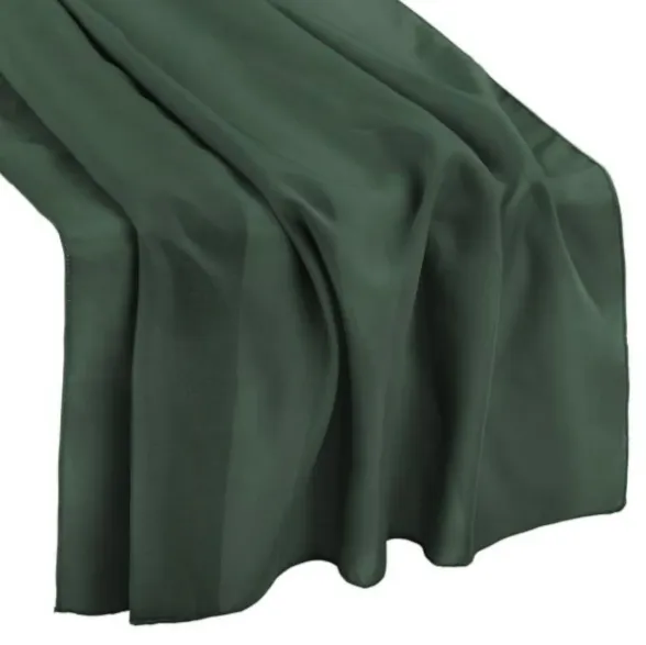 Table Runner Chiffon Hunter Green 27”x10’