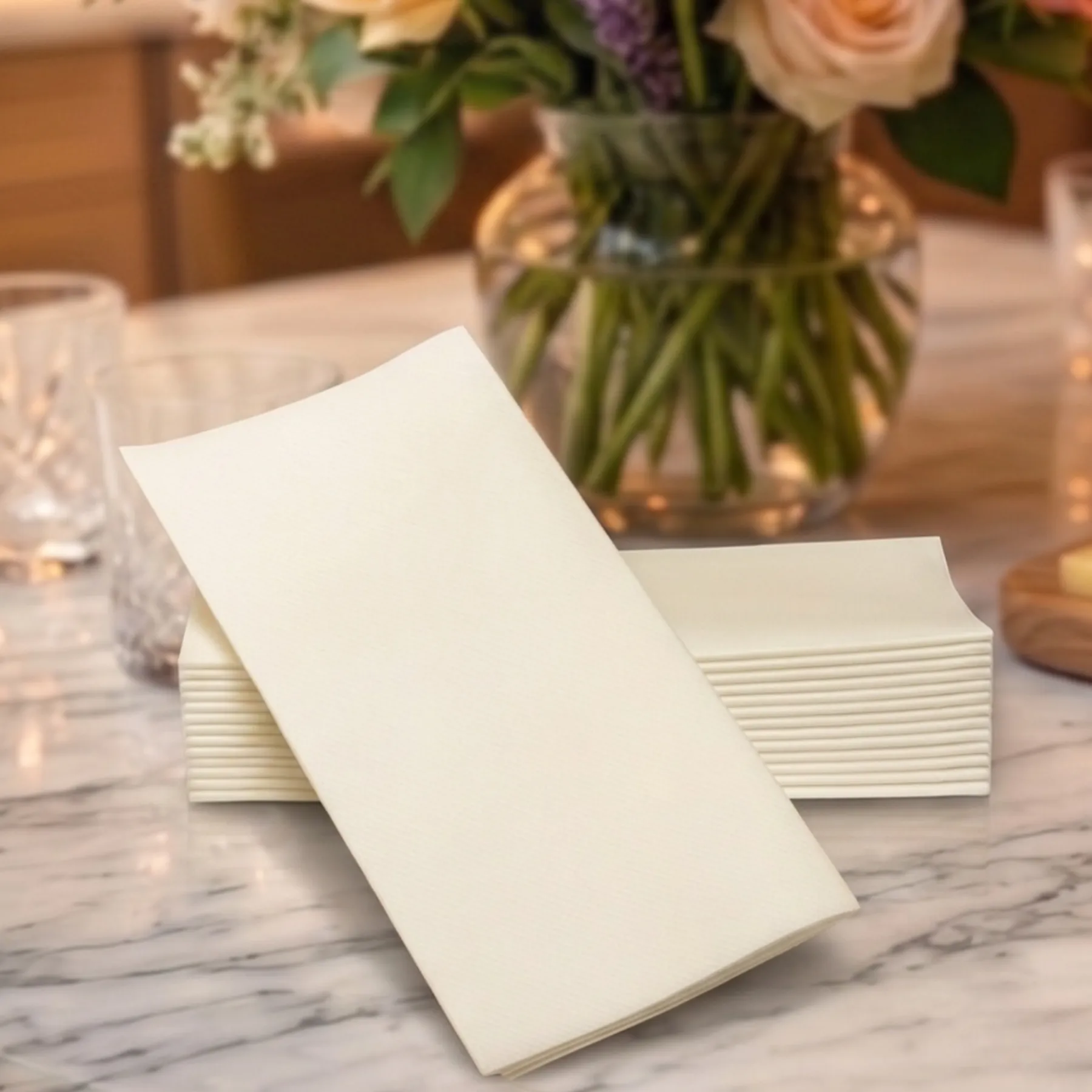 Simulinen White Premium Dinner Napkin