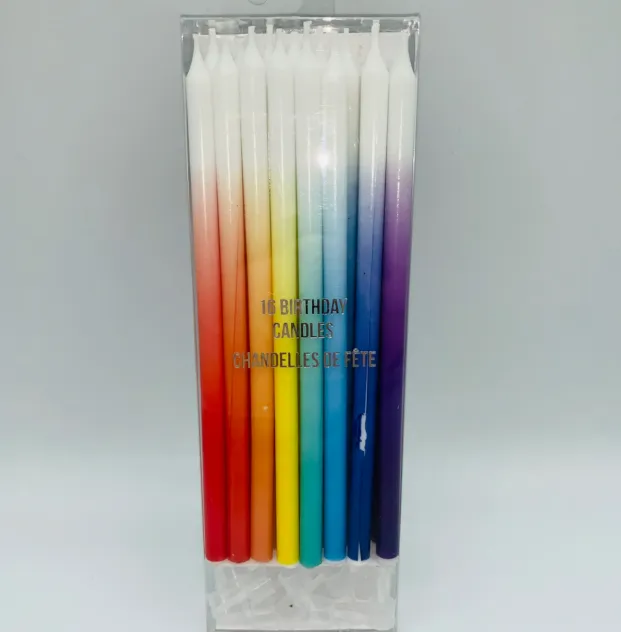 Birthday Candle Rainbow Set 16