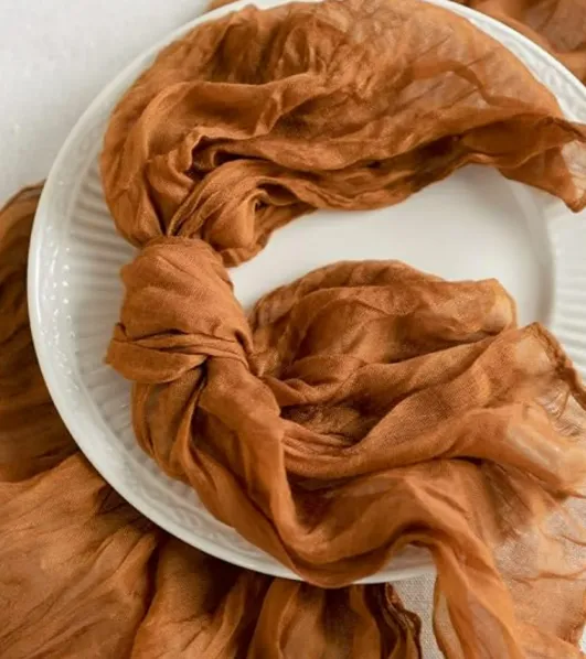 Napkin Cheesecloth Coffee Terracotta