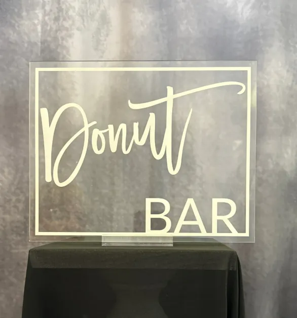 Donut Bar Acrylic Sign