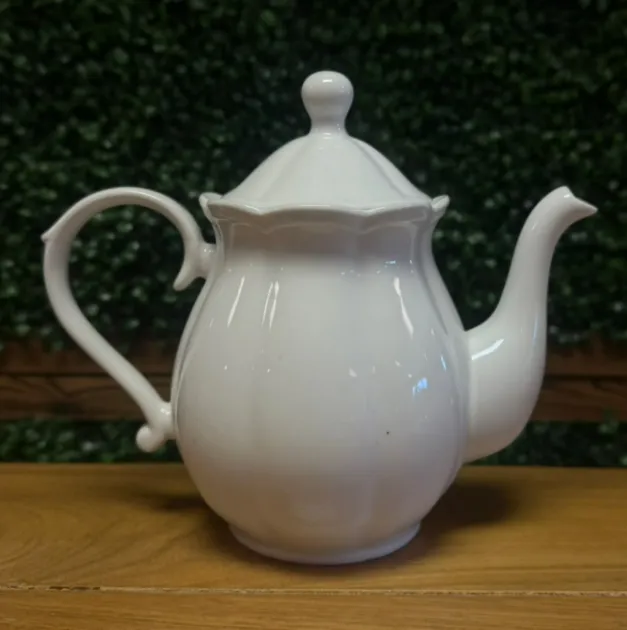 Vintage White Teapot