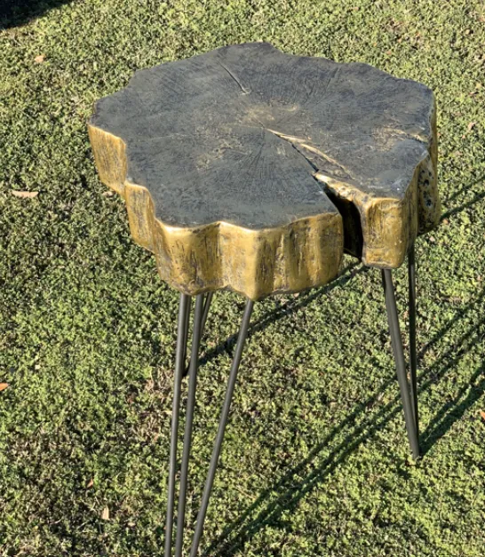 Display Table Metallic Bark
