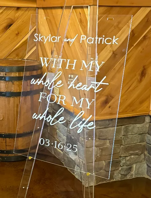 Wedding Welcome Sign Whole Heart 24”x32”