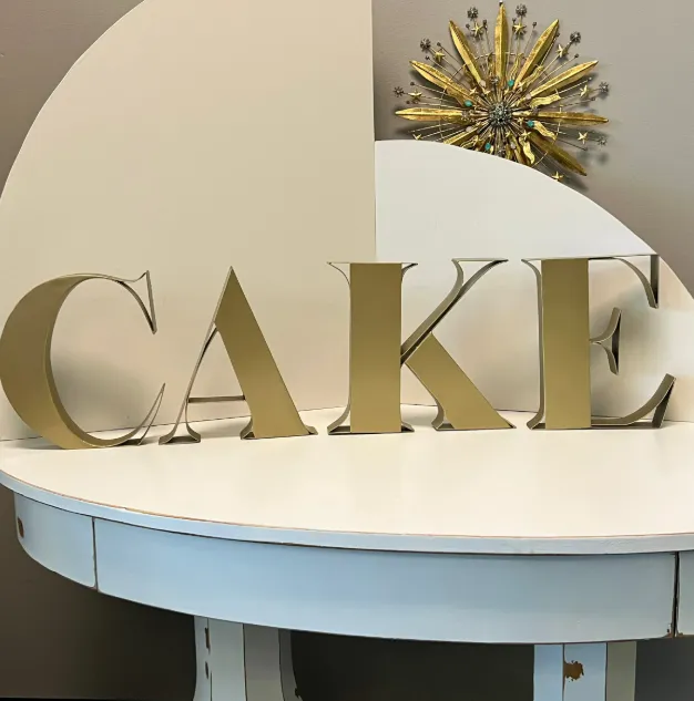 CAKE Letters Gold