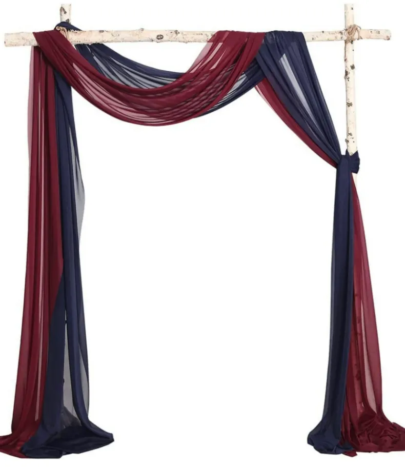 Arbor Drape Chiffon Burgundy 20’