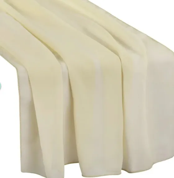 Table Runner Chiffon Champagne 27X10’
