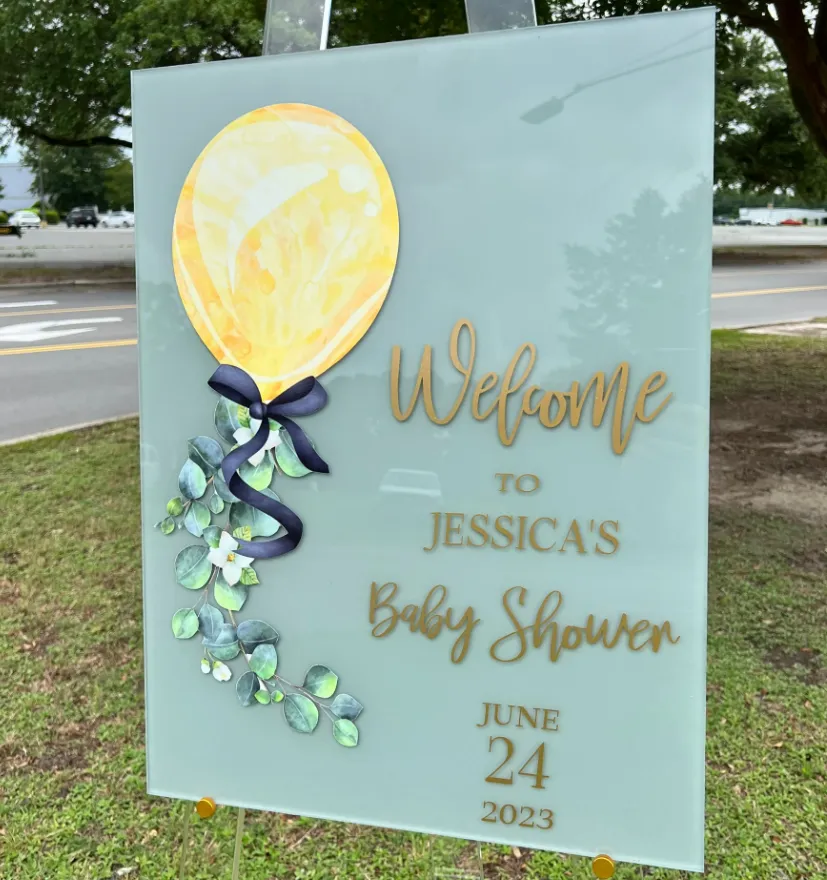 Baby Shower Sign Balloon Baby