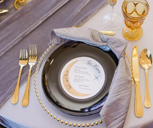 Flatware Gold Beaded