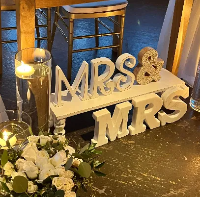 Wedding Letters Marble