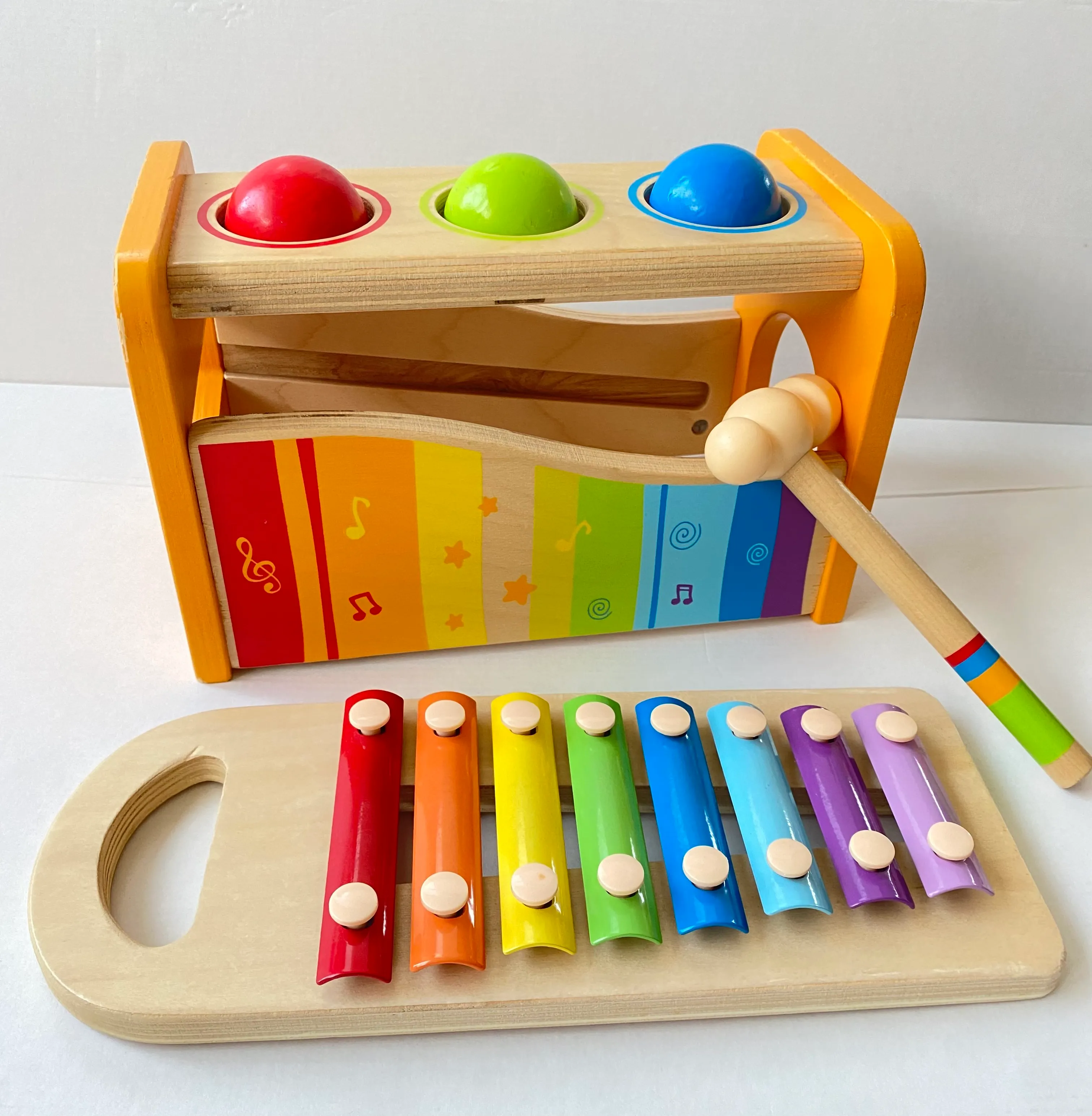 Hape Xylofoon en Hamerbank