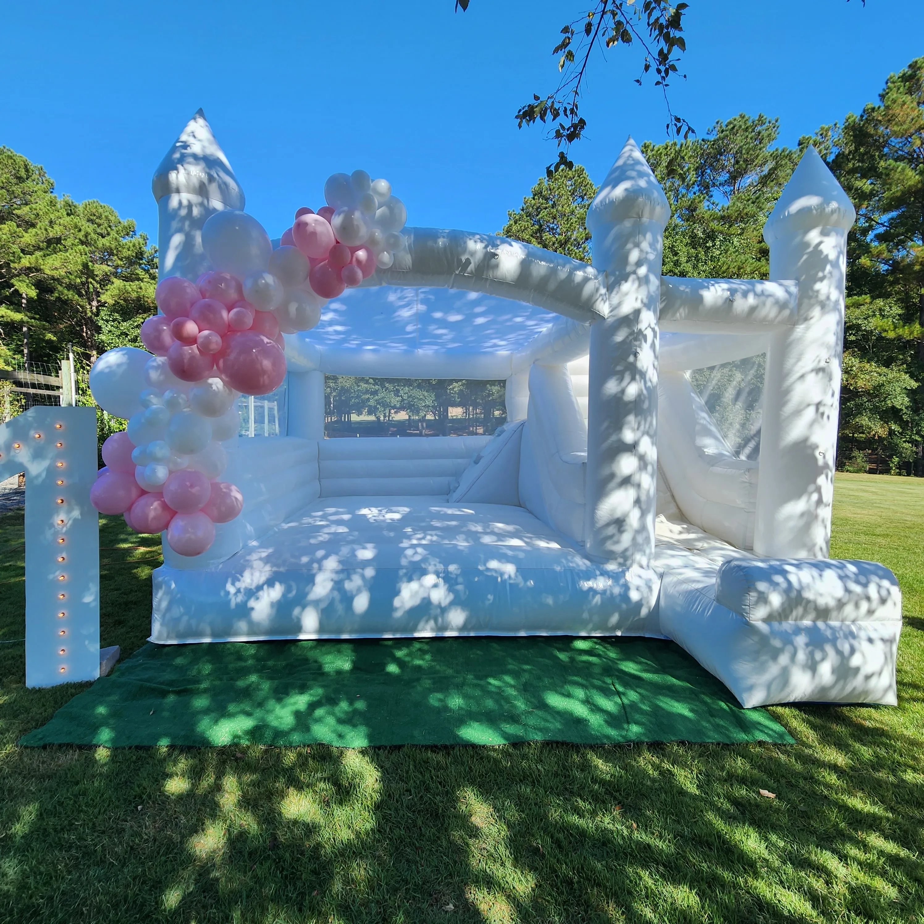 Slide Bounce With Garland  and 5ft Marquee #