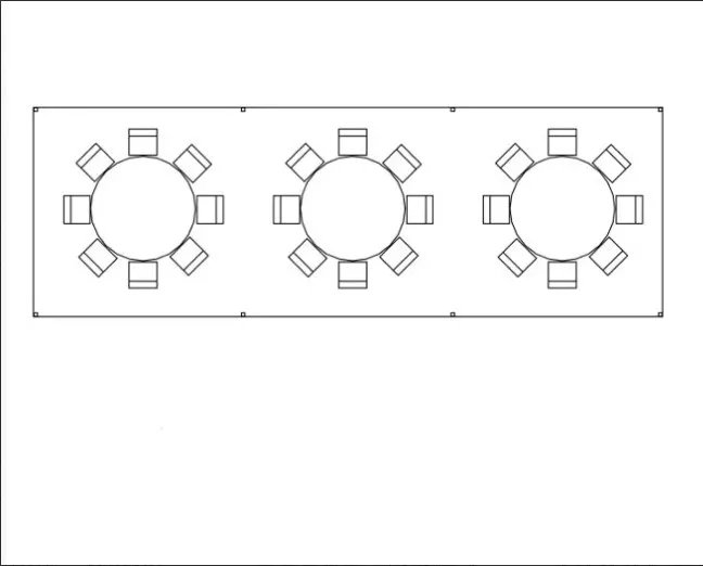 13X30 With Round Tables 