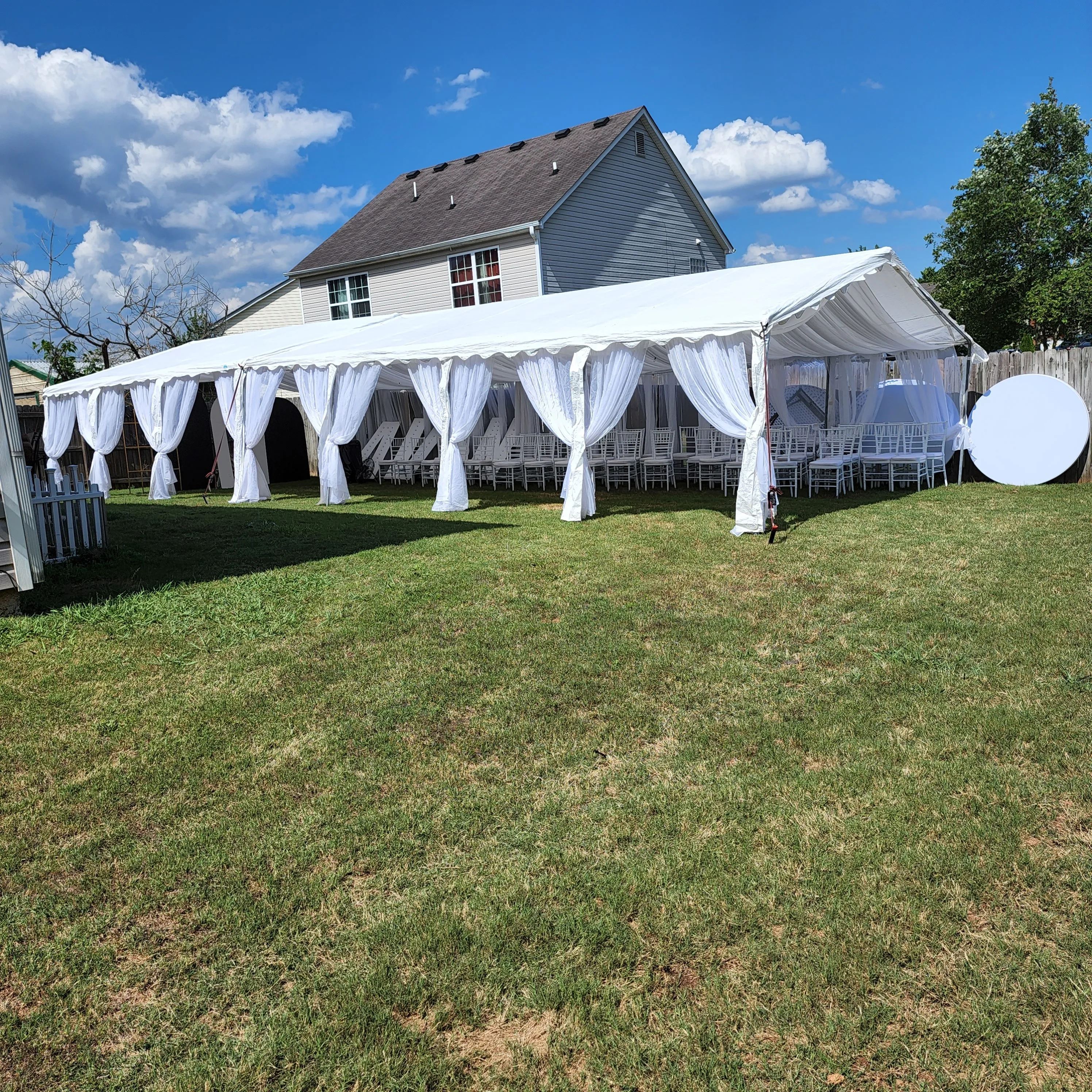 20x50 Draped Tent Full Events Packages Starting @