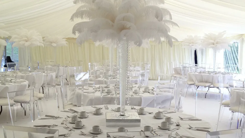 Feather Centerpieces