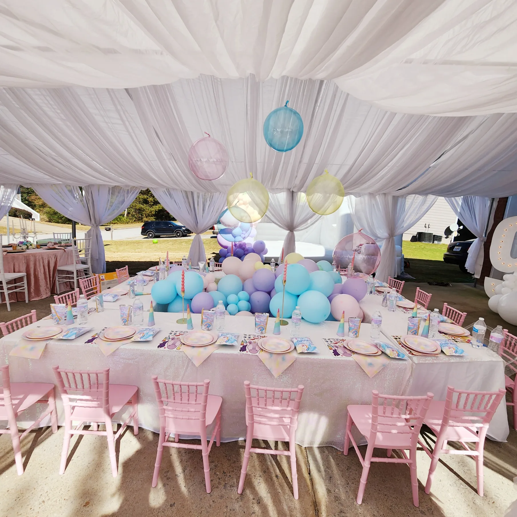 20x30 Draped Tent