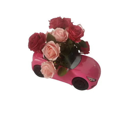 Barbie Car with Florals Centerpieces 