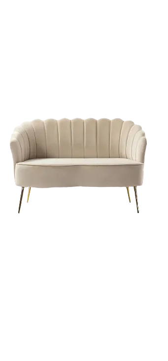 Velvet Love Seat -Nude 
