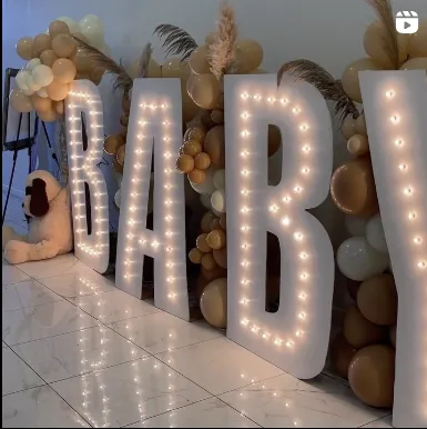 BABY- 5Ft Marquee Letters  