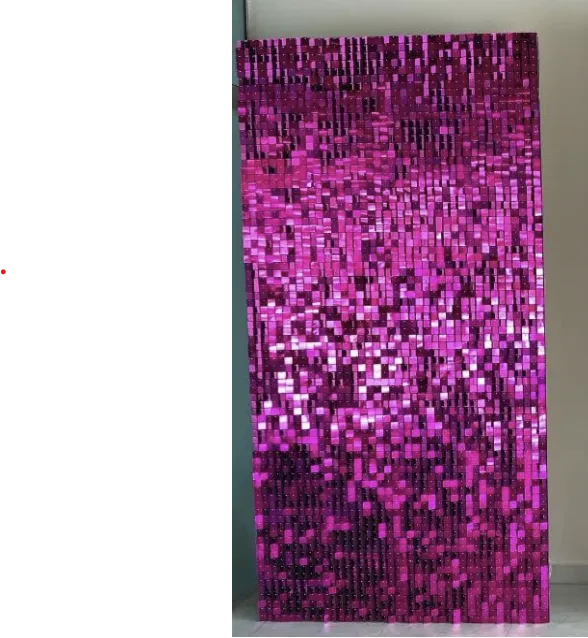 Hot Pink Shimmer Wall    