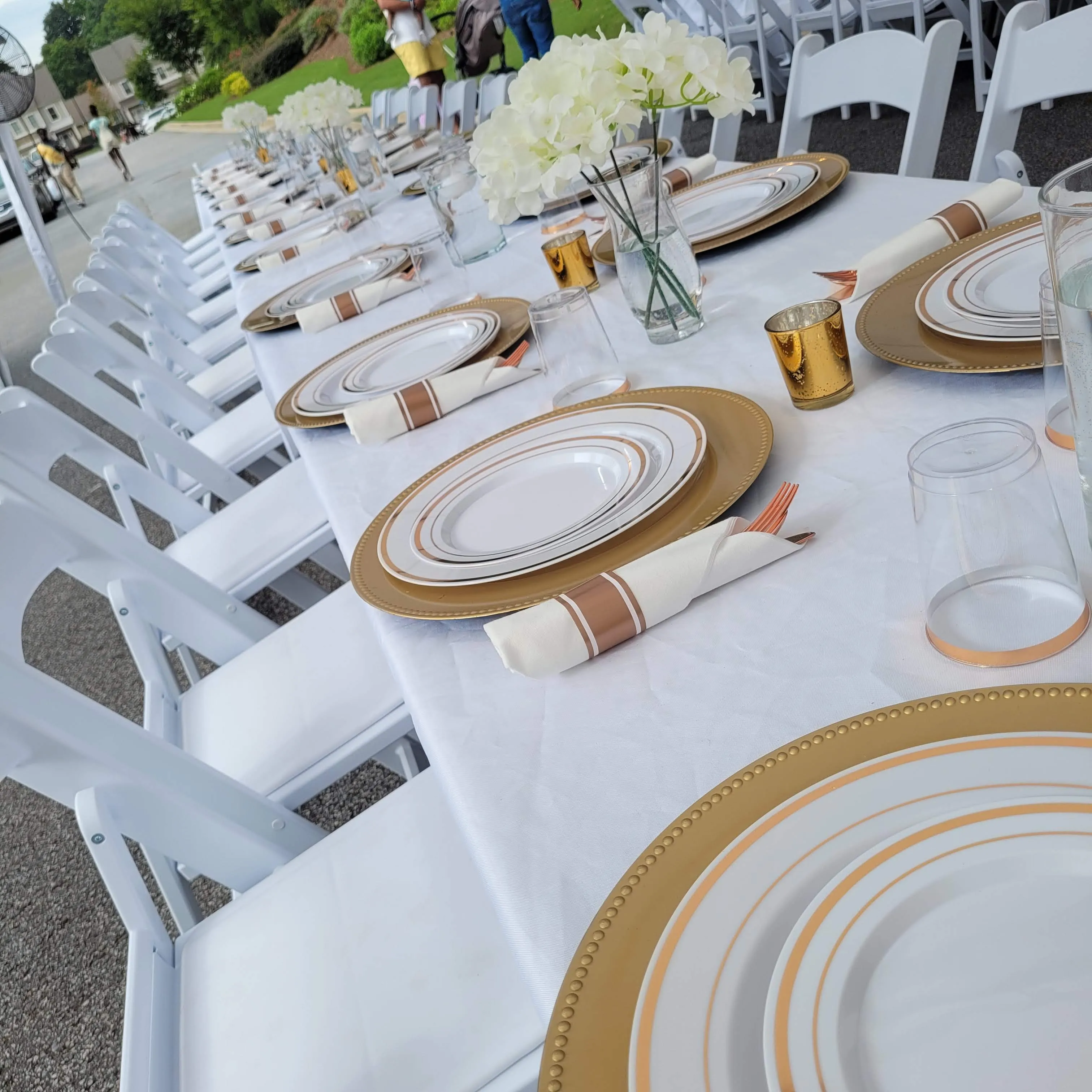 Solid Chargers -Gold