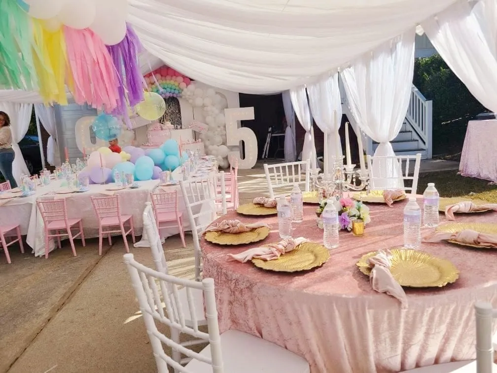 20x30 Draped Tent Full Event Packages Starting at