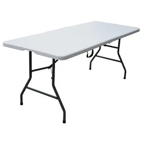 6’ White Folding Table