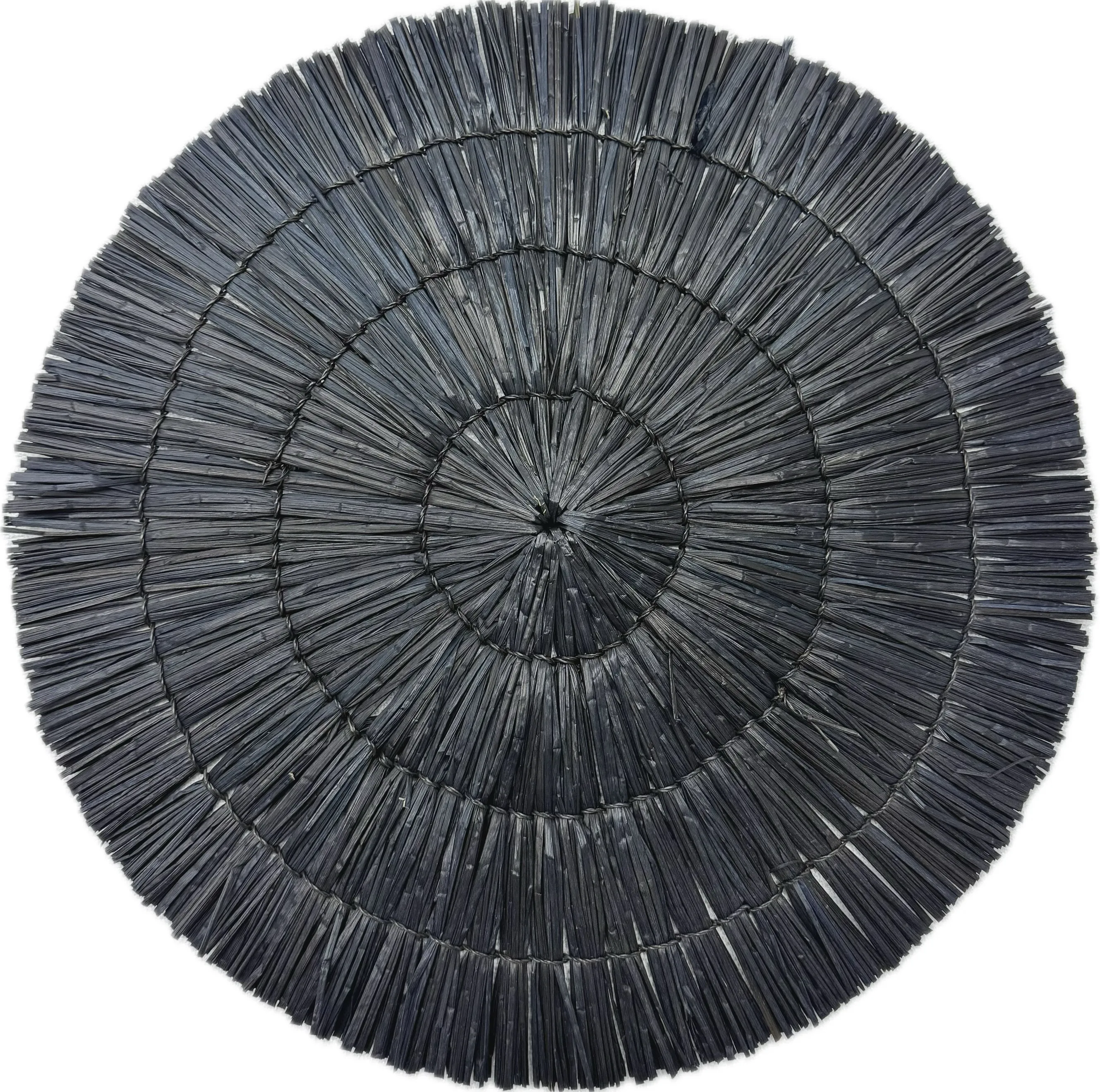 Black Straw Placemat
