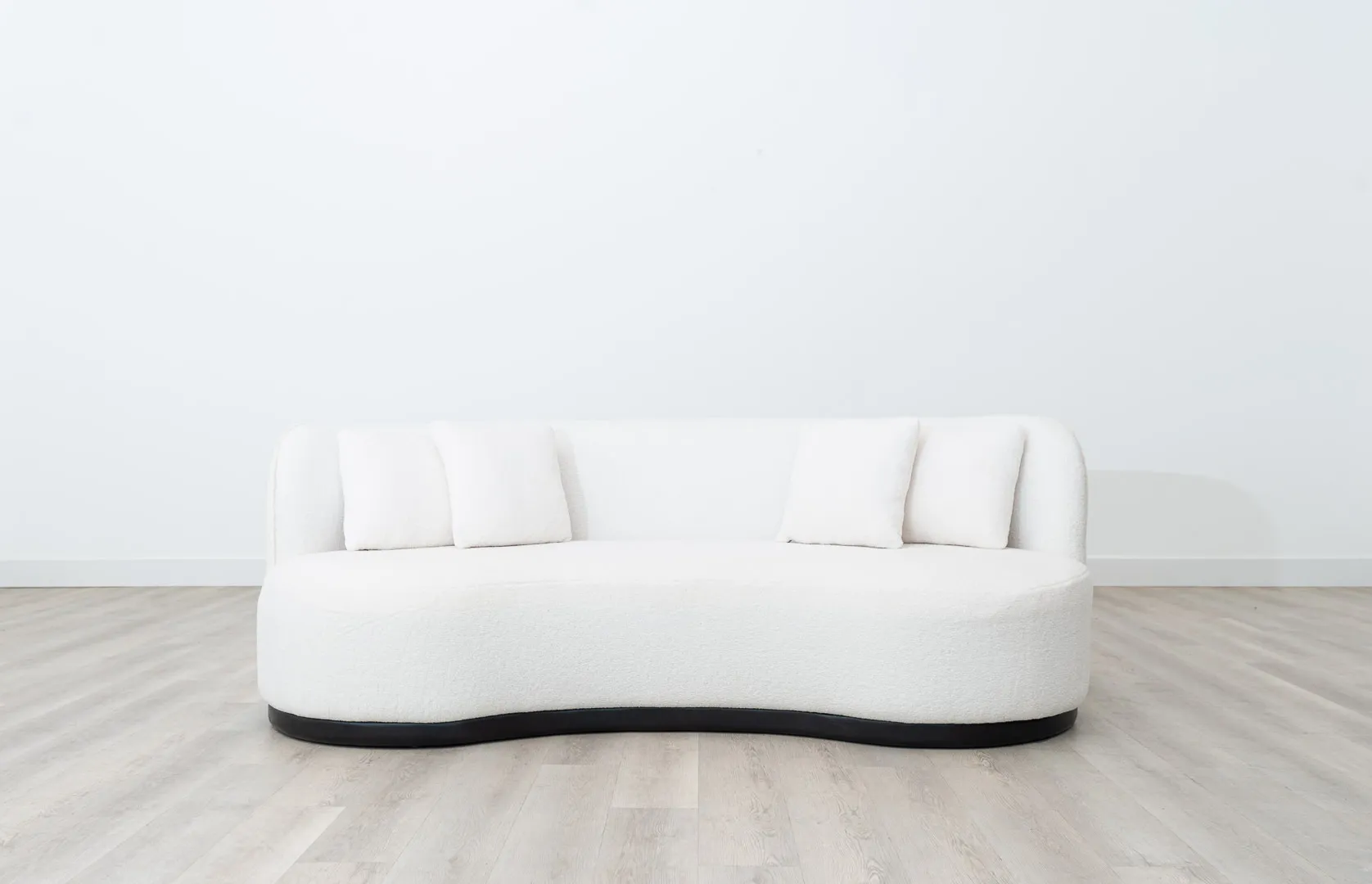 Moon Sofa- White Boucle